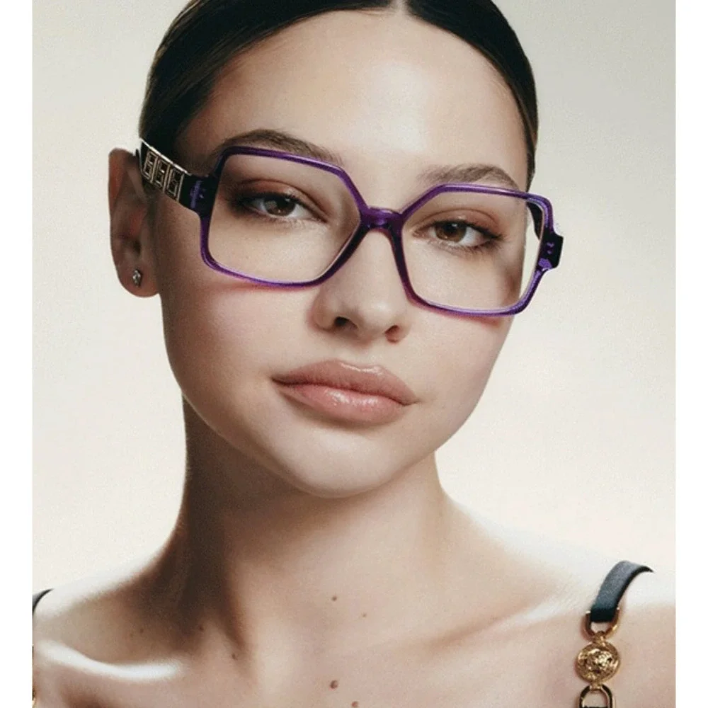 NWT Versace VE3337-5408-55 Pink Square 55mm Glasses